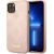 Guess GUHMP14SSAPSTP iPhone 14 6,1" розовый жесткий чехол Peony Logo Plate MagSafe