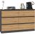 Top E Shop Topeshop M6 120 ANTRACYT/ART chest of drawers