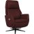 Recline armchair DAMIANO with electric mechanism, dark red leather