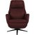 Recline armchair DAMIANO with electric mechanism, dark red leather