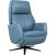 Recline armchair DAMIANO with electric mechanism, blue leather