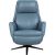 Recline armchair DAMIANO with electric mechanism, blue leather
