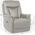 Recline armchair BALDWIN with electric lift mechanism, beige leather