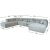 Corner sofa FORTE U-shape LC, beige