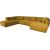 Corner sofa FORTE U-shape LC, brownish yellow