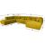 Corner sofa FORTE U-shape LC, brownish yellow