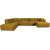 Corner sofa FORTE U-shape LC, brownish yellow