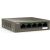 Tenda TEF1105-4-63W network switch Unmanaged Fast Ethernet (10/100) Power over Ethernet (PoE) Desktop/Wall-Mounting Grey