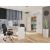 Top E Shop dokumentu skapis OLIV 2D, 74×35×180 cm, SONOMA ozolkoka / baltā kombinācijā