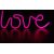 Manta SNL02PKT Style Neon Lights  LOVE Pink