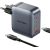 Vention power charger 3x USB-C, 1x USB-A, (100W/100W/30W/30W) (grey) with USB-C to USB-C cable (1m) (black)