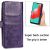 Case Flower Book Samsung A226 A22 5G violet