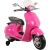 Lean Cars Pink Electric Scooter Vespa GTS 300