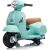 Lean Cars Turquoise Electric Scooter Vespa GTS 300 Mini
