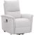 Recliner armchair GIANNI with electric lifting mechanism, grayish-white