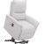 Recliner armchair GIANNI with electric lifting mechanism, grayish-white