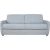 Sofa bed BRANDON 3-seater, bluish-gray mélange