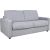 Sofa bed PROVO 2-seater, grey
