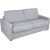 Sofa bed PROVO 2-seater, grey