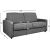 Sofa bed PROVO 2-seater, dark grey