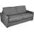 Sofa bed PROVO 2-seater, dark grey