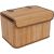 Basket MAX BAMBOO 36x27xH22cm, with a lid