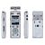 Olympus Digital Voice Recorder DM-720 Stereo/Tresmic, PCM/MP3, 18mm round dynamic speaker/ 150mW, Rechargeable, Microphone connection, MP3 playback, Silver,