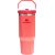 Stanley Термокружка с трубочкой The IceFlow Flip Straw 2.0 Tumbler 0.89L кораллово-красно-оранжевый