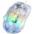 Aula S80 Multi-Color RGB Led Vadu Spēļu Optiskā Pele 7 Pogas 1200-7200dpi ar Caurspīdīgu Korpusu