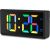 Hama Ibiza Digitālais Modinātājs Ar Multicolor Displeju USB Lādēšana Melns