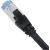Hama CAT6a S/FTP Tīkla Kabele 10 Gbit/s 10m RJ45 Melna