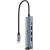 Cudy UH605 PortMate USB-C 5-in-1 Hub Gigabit LAN 3x USB-A 3.0 Power Input Alumīnija Pelēks