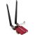 Cudy BE9300 WiFi 7 Bluetooth 5.4 PCIe BE200 Tri Band Antenas Melns