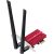 Cudy BE9300 WiFi 7 Bluetooth 5.4 PCIe BE200 Tri Band Antenas Melns