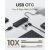 Cudy UH40A USB-A uz 4-Portu USB 3.0 Hub 5Gbps Datu tikai Plastmasa Kompakts Melns