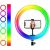 Elight RGB12 31cm 2in1 Baltais un Krāsainais RGB LED Gaismas Gredzens ar Viedtālruņa Turētāju + BT Tālvadības Pults Melns