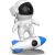 Elight J7 Rocket Astronout Reālistisks kosmosa 13 filmu sienu & griestu projektors / RBG krāsu nakts lampa Balta