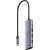 Cudy UH405 PortMate USB-C 5-in-1 Hubs 4K HDMI USB-C PD USB-A 3.0 2.0 Alumīnija Pelēks