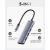 Cudy UH405 PortMate USB-C 5-in-1 Hubs 4K HDMI USB-C PD USB-A 3.0 2.0 Alumīnija Pelēks