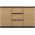 Top E Shop Topeshop COSTA ANT/ART BA KPL kumode, 200×40×75 cm, antracīta un ozolkoka tonī