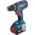 Bosch Professional Cordless Drill GSR 18V-28 Professional, 18 Volt blue/black, 2x Li-ion batteries 3.0Ah, 82-piece accessory set