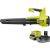 Ryobi ONE+ Cordless Leaf Blower RY18BLB-140, 18 Volt (green/black, Li-Ion battery 4.0 Ah)