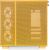 Thermaltake View 380 XL TG ARGB (dark yellow, tempered glass x 2)