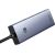 Hub Baseus UltraJoy Series Lite 4-Port (USB to USB 3.0*3+RJ45*1+USB-C 5V) (gray)