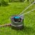Gardena AquaPrecise above-ground irrigation system (grey/turquoise, with mounting plate and hose connection)