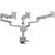 Raidsonic Icy Box Monitor Mount IB-MS525-T (grey, for 3 monitors up to 30" (76cm))