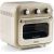 Ariete 3-in-1 Air Fryer and Mini Oven Vintage Beige (white/beige, 1,350 watts, 16-liter cooking space, with viewing window)