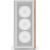 Aerocool D501A-G-WT-v2, tower case (white/wood)