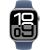 Apple Watch Series 10, Smartwatch (silver, aluminum, 46 mm, sports strap Denim M/L, cellular)
