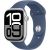 Apple Watch Series 10, Smartwatch (silver, aluminum, 46 mm, sports strap Denim M/L, cellular)